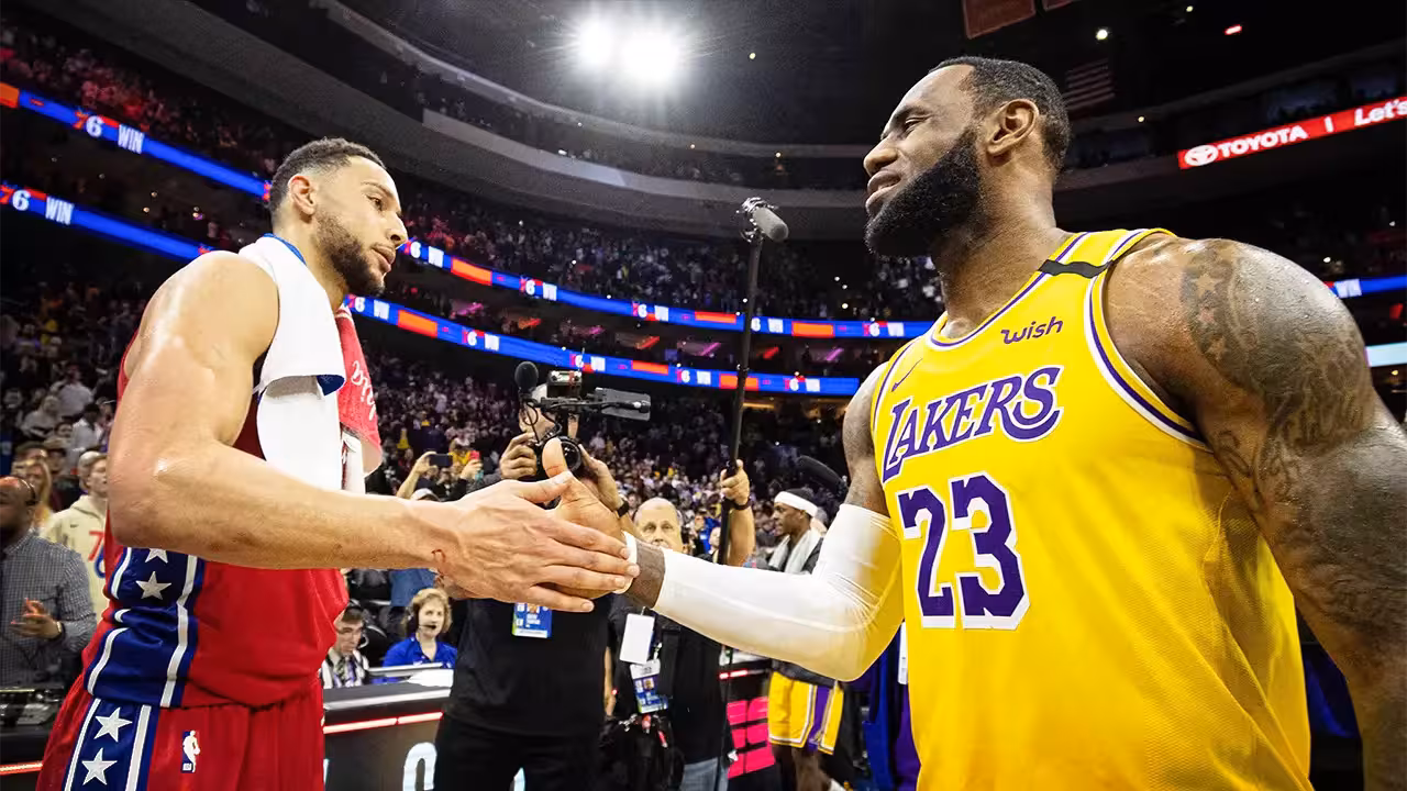 Ben Simmons and LeBron James